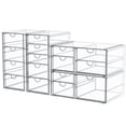 thumbnail image 1 of Organizador de maquillaje Caktraie Storage con 16 cajones y 4 unidades, transparente, 1 of 8
