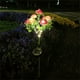 thumbnail image 3 of Cateissary Luces de flores con energía solar, luces decorativas para césped al aire libre, luz solar para césped de rosas, jardín y patio Iluminación y accesorios Púrpura, 3 of 6