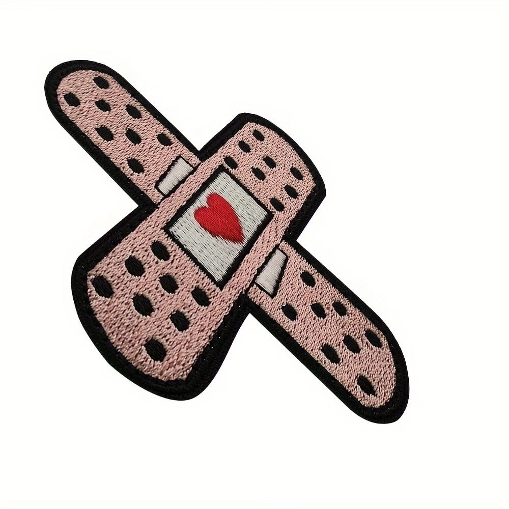 Funny Tactical Patch "BANDAGE-AID" - Embroidered Hook & Loop Patch for Clothing, Caps, Jeans, Jackets, and Backpacks