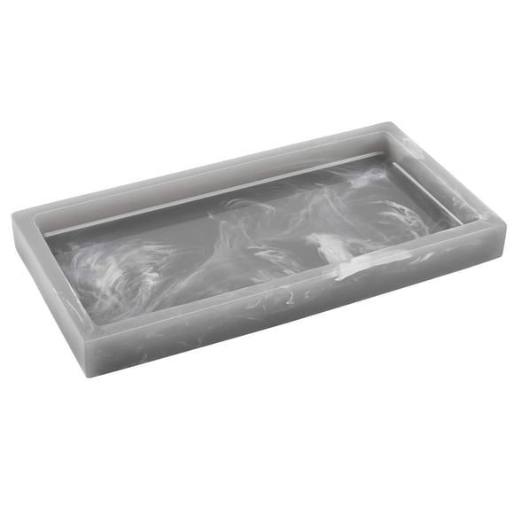 Organizador de joyas Vanity Tray Luxspire de resina para baño