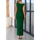 thumbnail image 2 of Vestido largo PRETTYGARDEN para mujer 2025, verano, verde oscuro, 2 of 9