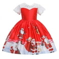 thumbnail image 2 of WEAIXIMIUNG Robes pour Adolescents pour Graduation Robe de Concours Blanche pour Enfants Filles Robe de Fête de Danse de Noël 4-5 Ans, 2 of 5