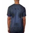 thumbnail image 2 of Halloween Horror Movie Hockey Mask Costume All Over Mens T Shirt Heather Royal SM, 2 of 2