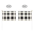thumbnail image 5 of Handheld Flag Double-Sided Hand Waving Flag 8.2×5.5in Used For Team Activities Or Decoration In Decorative Places White Buffalo Plaid Check Tartan Scotland_1 Ten Piece, 5 of 8