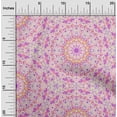 thumbnail image 2 of oneOone Cotton Poplin Purple Fabric Mandala Sewing Material Print Fabric By The Yard 42 Inch Wide, 2 of 6