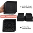 thumbnail image 6 of Bed Risers 4 inch Heavy Duty, 4 Pack Oversized Furniture Risers 6 inch, Black Bed Lifts Risers for Table, Sofa, Chair, Couch, Desk, Bed Frame Risers Supports Up to 6,500 Lbs, 6 of 10