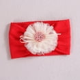 thumbnail image 2 of AUNVITO Baby Soft Stretch Nylon Wide Headband Sunflower Mesh Hair Band Cute Hair Accessories for Toddlers, 2 of 4