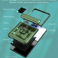 thumbnail image 2 of Dteck for Samsung Galaxy Z Flip 7 Armor Case with Magnetic Ring Kickstand and Built-in Hinge Protection, Heavy Duty Shockproof Protective Cover for Samsung Z Flip 7, Green, 2 of 6