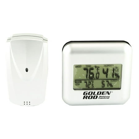 Lockdown Golden Rod Digital Wireless Hygrometer