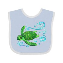 Inktastic Sea Turtle Swimming Boys or Girls Baby Bib