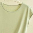 thumbnail image 4 of Antinious Women Solid Round Neck Pullover Versatile Sleeveless Plus Size Soft Loose Pajama Tops, 4 of 5