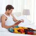 thumbnail image 7 of Mens Pajama Pants, Colorful Paint Print Soft Sleep & Lounge Pants for Men, Cuteness Casual PJ Bottoms Pants with Pockets, 7 of 7