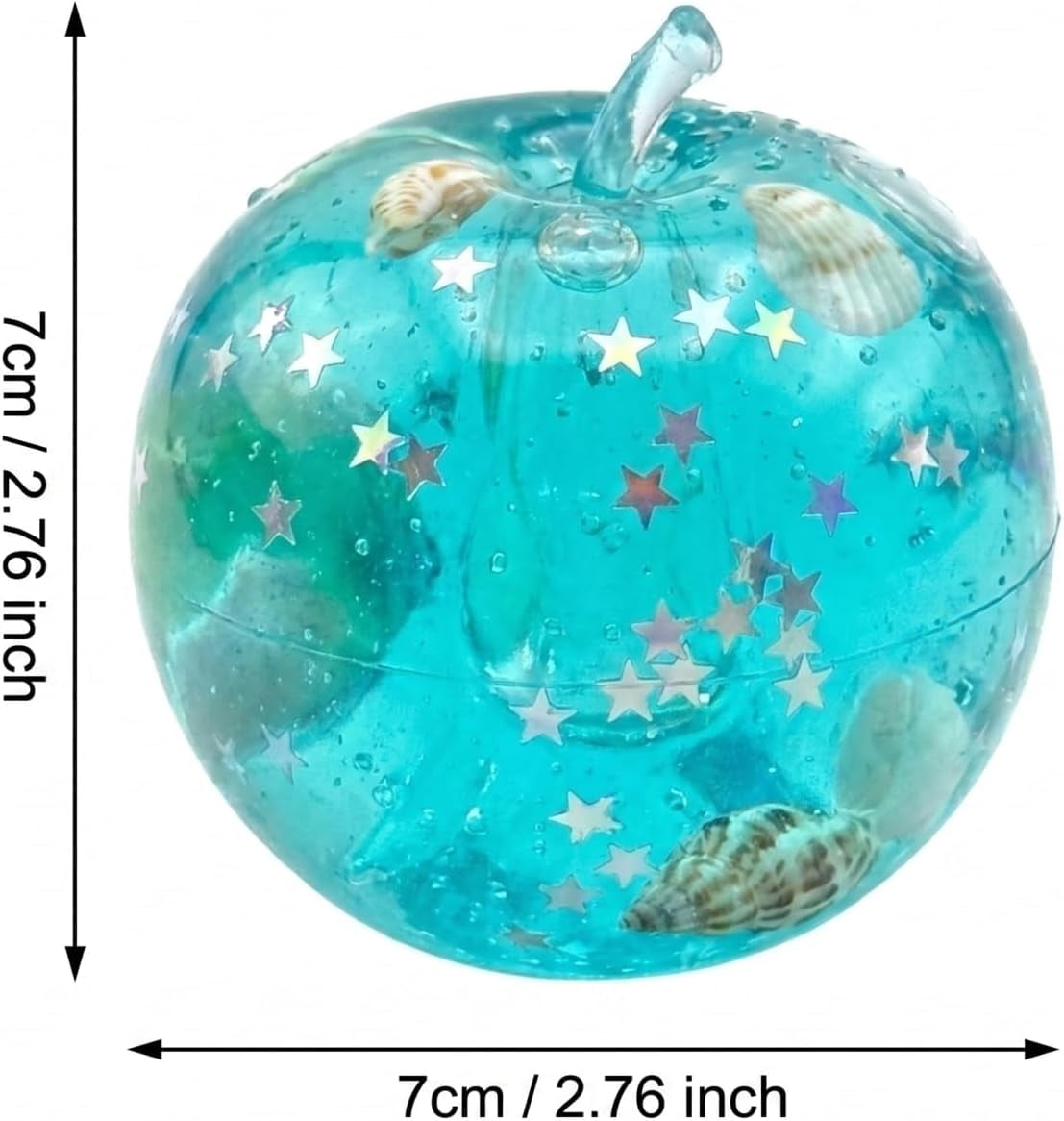 Blue Ocean Slushy Apple Squishy,Slow Rising Squishing,Apple Squishies Stress