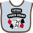 thumbnail image 3 of Inktastic Future Poker Champ Boys or Girls Baby Bib, 3 of 4