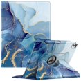 thumbnail image 1 of Funda Giratoria FINTIE para iPad Pro 13" 2024/2025 Mármol Azul, 1 of 9