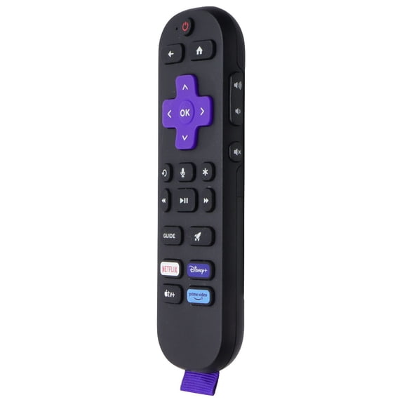 Pre-Owned Roku Voice Remote Pro (RC-BR2) with Netflix/Disney+/AppleTV+/PrimeVideo