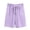 Purple, variant on KICILVS Girls Lounge Shorts Drawstring Waist Ice Silk Summer Shorts Lightweight Breathable for Active Daily Wear Bottoms 3-13 Years