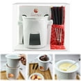 thumbnail image 2 of Elegant Chocolate Fondue Set for Adults, Compact Stainless Steel Melting Pot for Romantic Dinners, Home Entertaining, Easy-Clean Design, Surrounding The Stove to Brew Tea Fashionable and Creative, 2 of 9