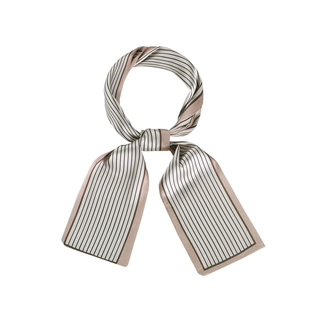 INSPIRE CHIC Foulards Minces pour Femmes à Rayures Bandeau Ruban Or Champagne m