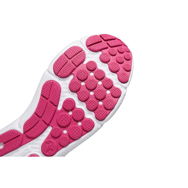 Under Armour Chaussure de Course pour Femmes Charged Assert 10, (102) Blanc/rose Rebel/noir, 9.5