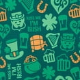 thumbnail image 5 of Jacob Alexander Men's Happy Saint Patrick's Day Kiss Me I'm Irish Lucky Symbols Pattern Pre-Tied Zipper Neck Tie - Green, 5 of 7