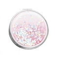 thumbnail image 6 of Mini Folding Makeup Mirrors Flowing Sands Pocket Mirror for Girls Women Double-Sided Sparkling Make Up Mirror Beauty Accessories, 6 of 7