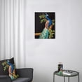 thumbnail image 3 of Peacock Wall Art - Room Home Bedroom Living Room Bathroom Kitchen Office Dining Room Wall Decor Peacock Blue Feather Print Canvas Art Wall Decor, 3 of 6