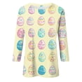 thumbnail image 5 of HAVUITYY Easter Bunny Sweater for Women – Soft 3/4 Sleeve Cotton Pullover with Cute Egg Print, Perfect Spring Going Out Top & Holiday Gift Idea, 5 of 5