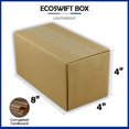 thumbnail image 5 of EcoSwift Brand Premium 8x4x4 Cardboard Box Mailing Packing Shipping Box Corrugated Carton 23 ECT, 8"x4"x4", Brown, 1-Box, 5 of 5