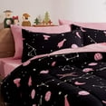 thumbnail image 2 of Sleep Zone Kids Twin Bedding Comforter Set - 5 Pieces Super Cute & Soft Bedding Sets & Collections with Comforter, Sheet, Pillowcase & Sham - Fade Resistant Easy Care (Pink Galaxy), 2 of 7