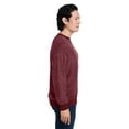 thumbnail image 3 of J AMERICA 8712JA UNISEX ASPEN FLEECE CREWNECK SWEATSHIRT, 3XL, Burgundy Speck, 3 of 3
