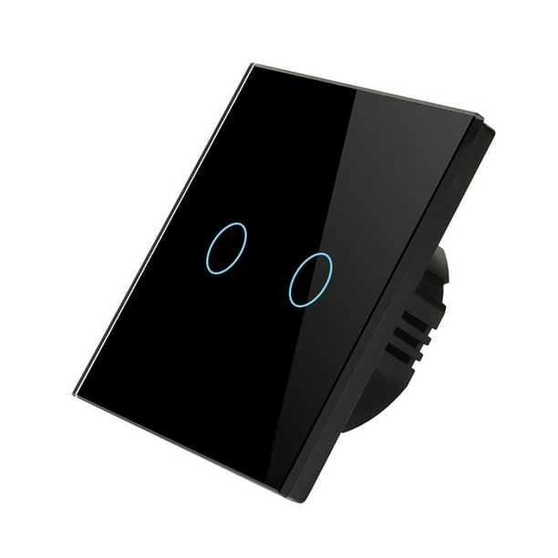 leyfeng Interruptor inteligente Wi-Fi Interruptor de luz Control de voz, Control remoto, RF433, Control táctil Compatible con Alexa