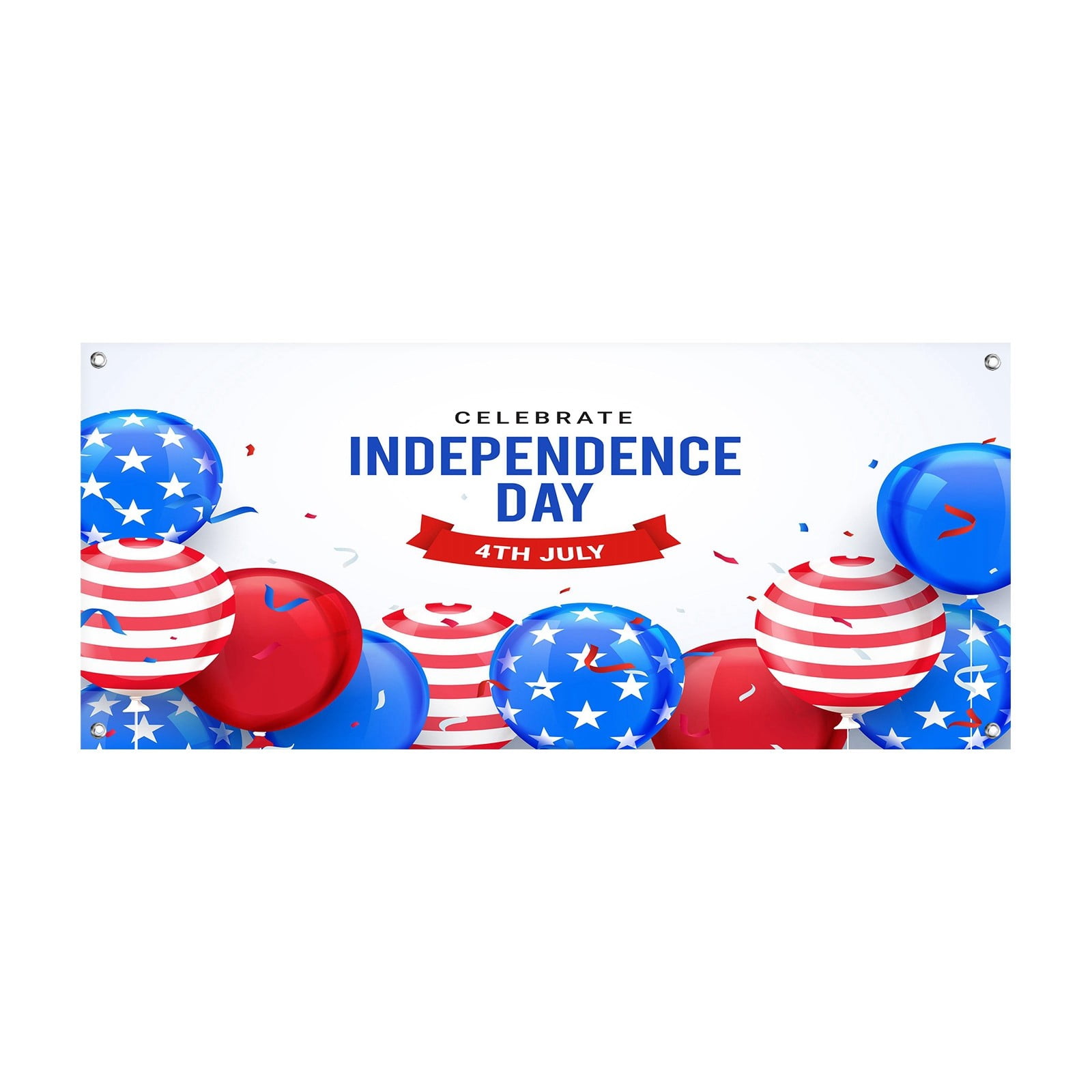 Leatfisat 7Th Of July Garage Door Cover Banner Decorations, Happy 4Th 4 Of July American Flag Outdoor Car Garage Door Decorations Extra Large 16 X 7 Ft