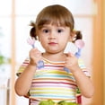 thumbnail image 4 of Tenedor de cuchara de bebé flexible - Cubiertos de entrenamiento de alimentación para niños Zhivalor BST3020587-1, 4 of 5