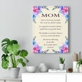 thumbnail image 4 of To My Mom Canvas Daughter Son for Mother Inspirational Wall Decor for Home Office Gym Inspiring Success Quote Print Ready to Hang Wall Art Unframed, 4 of 6
