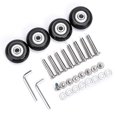 thumbnail image 2 of OwnMy Roues de Remplacement pour Valise 40mm x 18mm Roues Pivotantes en Caoutchouc Kits de Réparation Roulements un Ensemble de 4, 2 of 5
