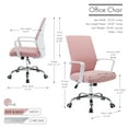 thumbnail image 5 of Porthos Home Brio Swivel Office Chair With Adjustable Height, Mesh Back, Supportive Seat And Sturdy Chrome Legs (Great For Homes And Offices Of All Sizes), 5 of 6