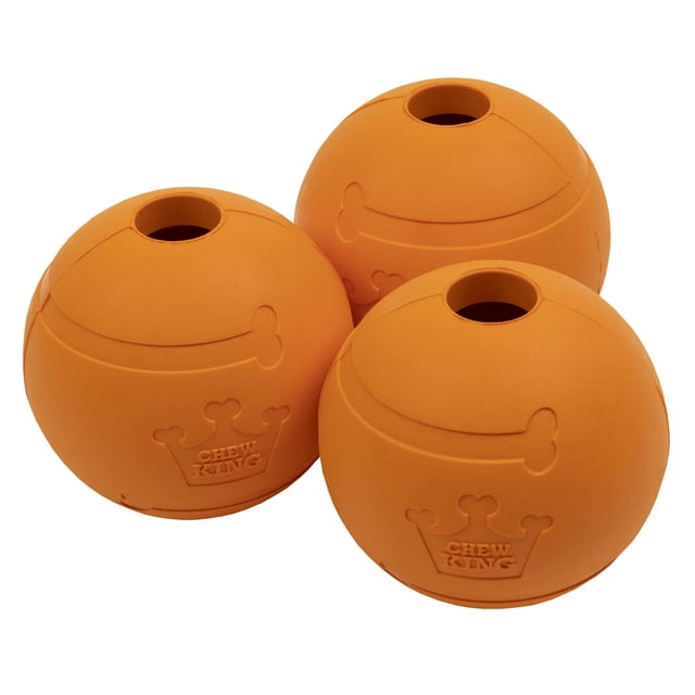 Bolas de Goma Chew King Tocino 2.5 Pulgadas Paquete de 3