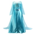 thumbnail image 1 of Vestidos de Elsa para niñas, ropa de Cosplay para niños, Vestido de princesa Anna, Vestido de reina de la nieve, Disfraces para niños, fiesta de cumpleaños, Rapunzel Fivean unisex, 1 of 2