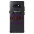 thumbnail image 1 of DistinctInk Clear Shockproof Hybrid Case for Samsung Galaxy Note 8 - TPU Bumper Acrylic Back Tempered Glass Screen Protector - All I Want To Do Is Day Drink in a Bikini, 1 of 5