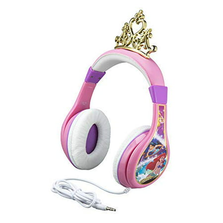 Kids Headphones for Kids Disney Princess Adjustable Stereo Tangle-Free 3.5mm Jack Wired Cord Over Ear Headset for Children Parental Volume Control Kid Friendly Safe Perfect for School Home (Best Over The Counter Prenatal)