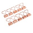 thumbnail image 1 of Paper Clamps, Binder Clips Tight Durable Clamping Force Tight Manganese Steel Sheet Material Love Shape  For Document Sorting For Bill Classification For Office, 1 of 8