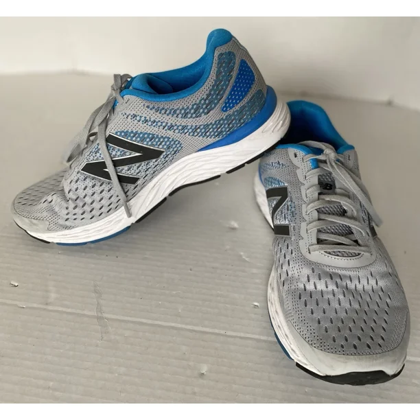 New Balance 680v6 Mens Size 11 4E Gray Blue White Athletic Running Shoes Sneaker
