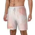 thumbnail image 2 of Xecao Pink Marble for Men's Swimming Trunks Swim Trunks Quick Dry Swim Shorts with Mesh Lining Funny Swimwear Bathing Suits, 2 of 9