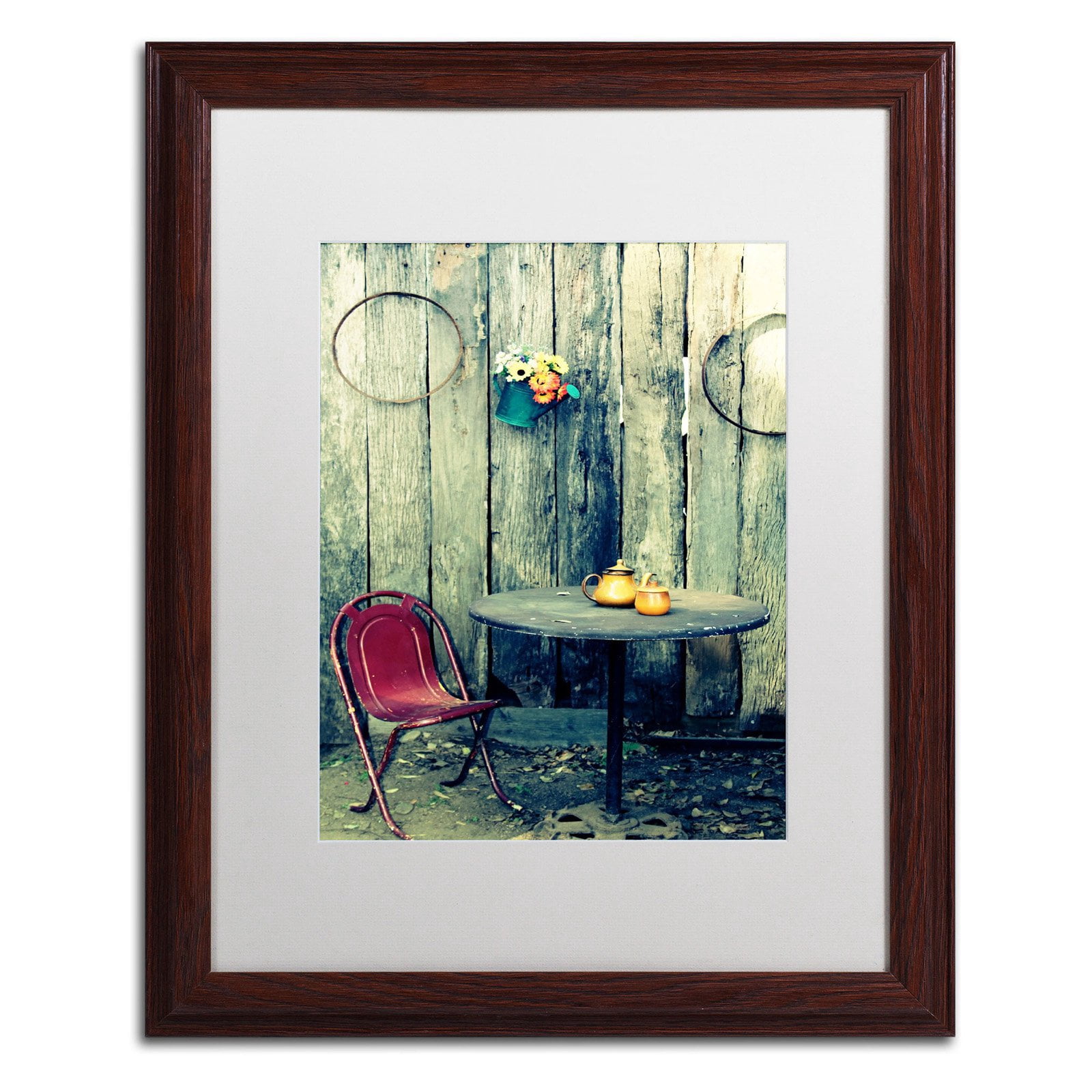 Trademark Fine Art "From the Past" Canvas Art by Beata Czyzowska Young, Black Matte, Wood Frame