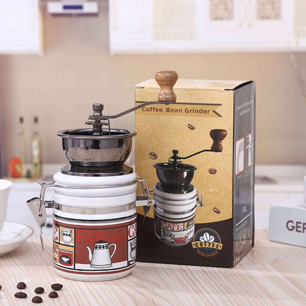 Portable Vintage Coffee Grinder Unique Manual Coffee Mill for Travels & Camping