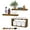 Walnut, variant on Sorbus Floating Shelves for Wall Set of 3 - Bathroom Shelves for Wall Storage, Over Toilet, Bedroom, Farmhouse, Wall Decor - 2 Floating Shelves with Invisible Brackets & 1 Rectangular Box