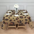 thumbnail image 3 of Gold and Brown Of Leopard Print Square Tablecloth,Waterproof Square Table Cover,Wipeable Spillproof Washable Table Cover for Home Kitchen Party Decor 42"X42"(107x107cm), 3 of 6