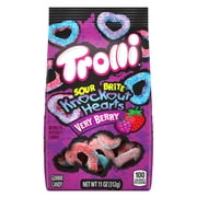 Trolli Valentine's Day Sour Brite Very Berry Knockout Hearts, 11 oz Bag