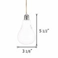 thumbnail image 3 of 1/2/3pcsClearLightBulbGlassHangingVaseBottleTerrariumHydroponicContainerFlowerDIYHomeWeddingDecoration, 3 of 6